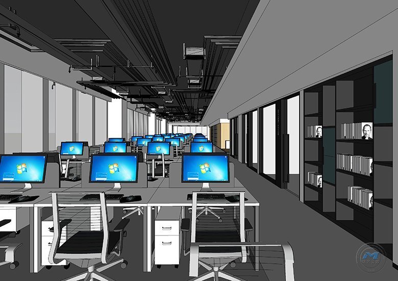 上市企業(yè)辦公區(qū)裝修設(shè)計(jì)效果圖辦公區(qū)