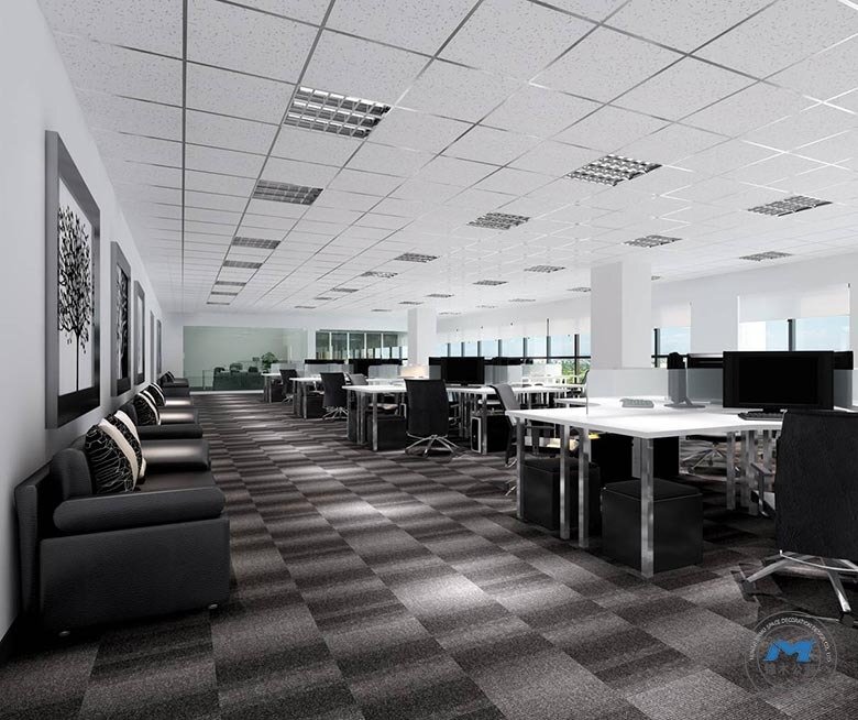 交通企業(yè)單位辦公樓裝修設(shè)計員工辦公區(qū)