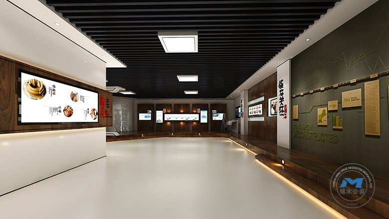 陶瓷材料企業(yè)展廳裝修設(shè)計產(chǎn)品展區(qū)1