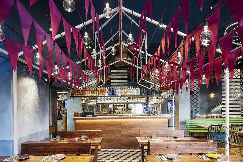 酒店餐廳裝修設(shè)計(jì)吧臺效果圖