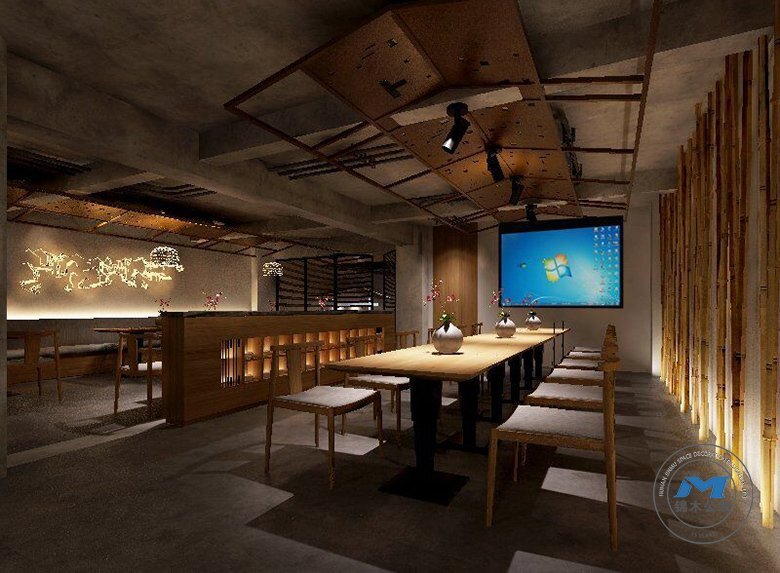湘菜館中餐廳裝修設(shè)計(jì)一樓大堂效果圖