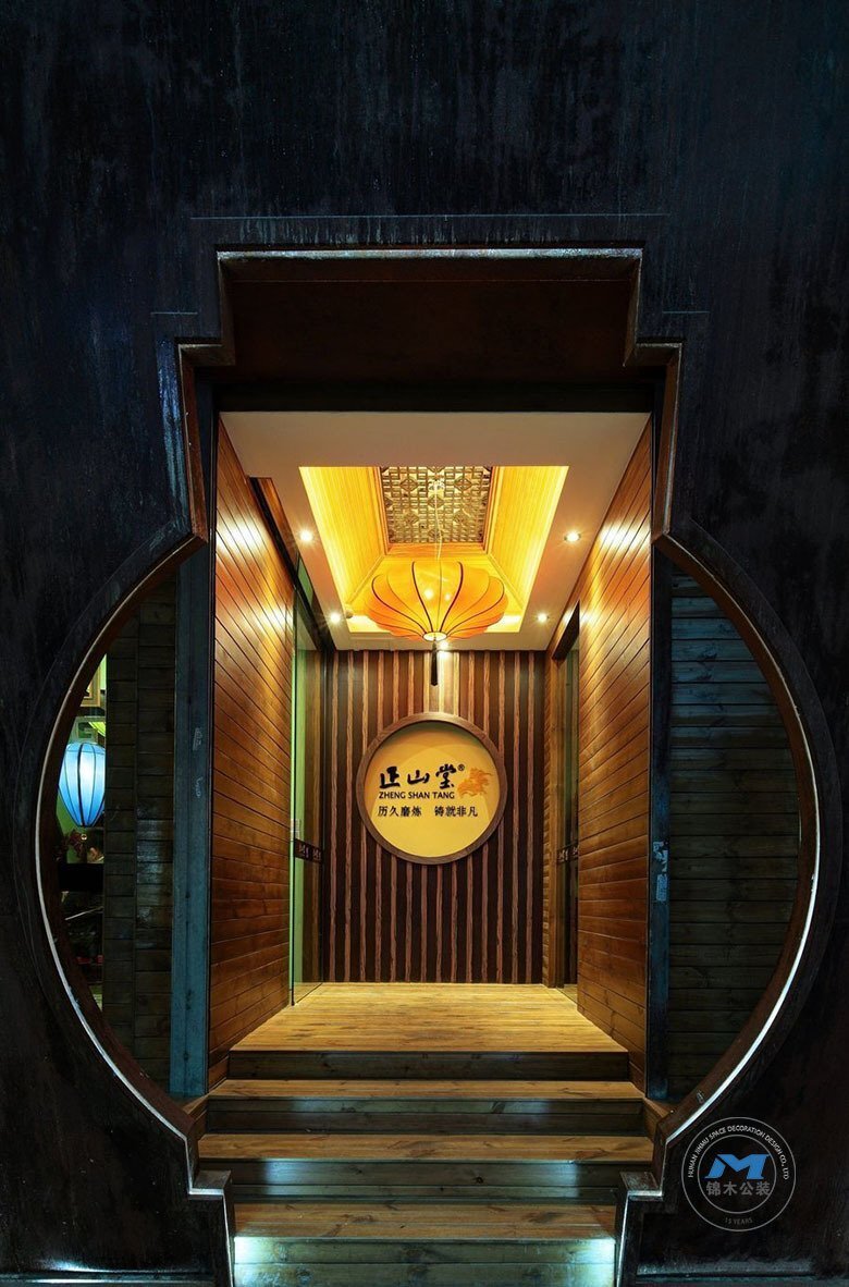 特色主題茶館裝修設(shè)計(jì)效果門牌