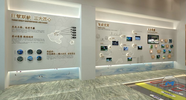企業(yè)工法館展館裝修設(shè)計(jì)效果動(dòng)線